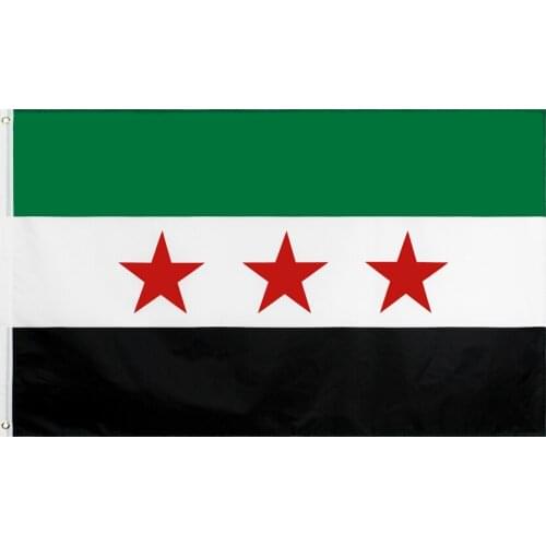90x150cm Three Star Old Syria Flag For Decoration