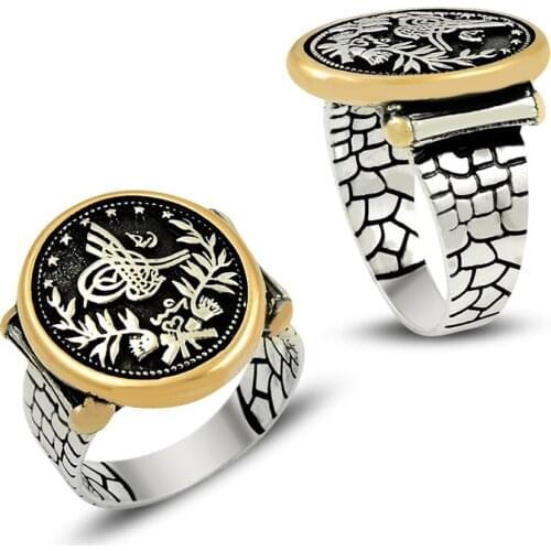 925 Silver Classic Ottoman Rings for Men