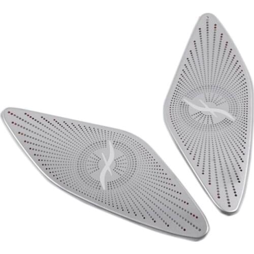 Car Stainless Steel a Pillar Audio Tweeters Speaker Cover Trim for Mercedes Benz GLA Class H247 2020-2021