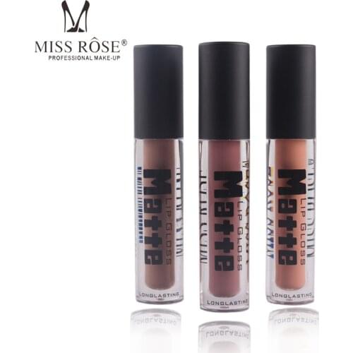 Makeup 12 Color Matte Lip Gloss Transparent Tube Is Not Easy To Stick Cup Not Easy To Color Waterproof Lip Glaze Lipstick