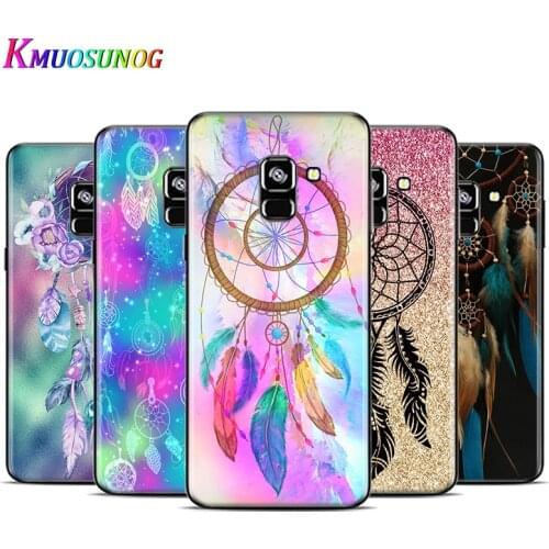 Dream Catcher Mandala For Samsung Galaxy A9 A9S A8 A8S A7 A750 A6 A6S A5 A3 Plus Star 2016 2017 2018 Black Phone Case