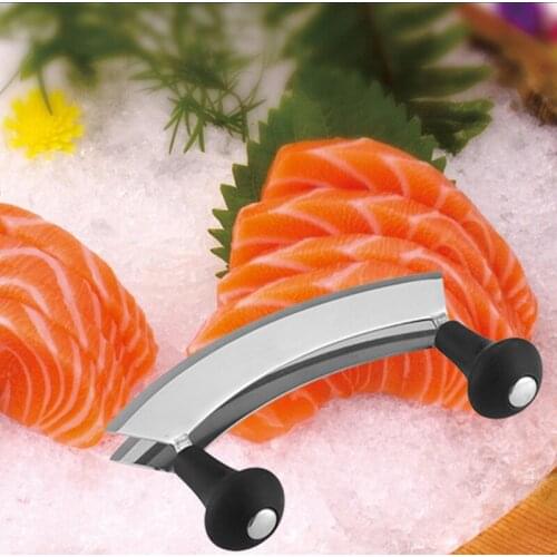 Double-sided Stainless Steel Chopper Cutlery with Plastic Handle Double-sided Thickening Restaurant Kitchen Tools A1