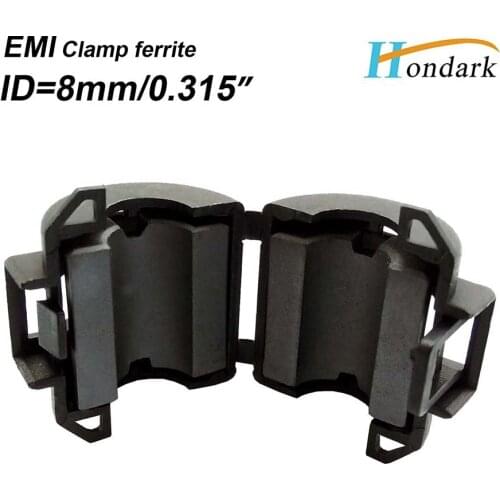 Inner 8mm 0.3''ferrite snap 16X16X8mm noise filter ferrite core ferrite clamps ferrite clip choke ferrite bead,15pcs/lot