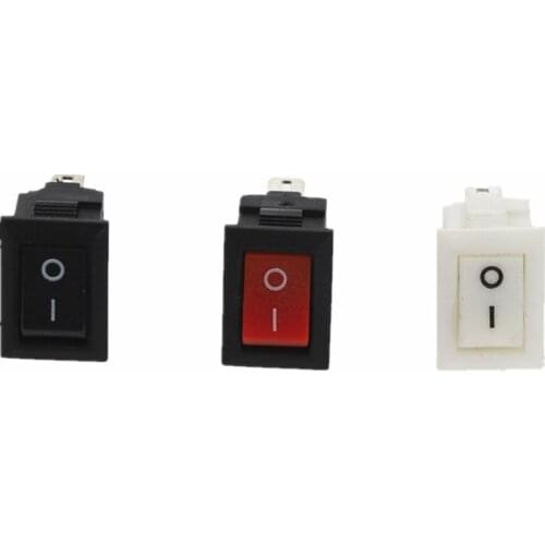 5PCS KCD1 2PIin Boat Car Rocker Switch 6A/10A 250V/125V AC Red Yellow Green Blue black Button Best Price KCD1