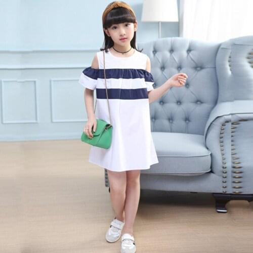 3-10 years old girl clothes summer Dress fashion Korean version the new hit color all-match casual dresses quality children wear