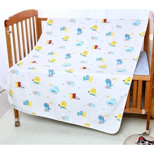 Newborn Baby Diaper Pad Knitted Cotton Waterproof Changing Pads Breathable Multi-Size Impermeable Pads Baby Supplies