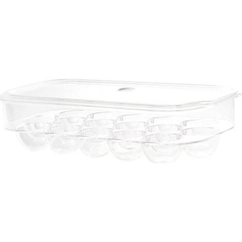 The Egg Rack Storage Box Can Hold 16 Mesh Egg Fresh Storage Boxes, with Handles and Lids, Bpa Free, Stackable