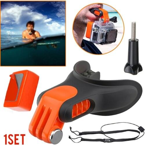 Mouth Mount Tooth Holder Surfing Braces Floaty Sport Camera Neck Strap For GoPro Hero 7/6/5/4/3 Camera Surfing Accessories