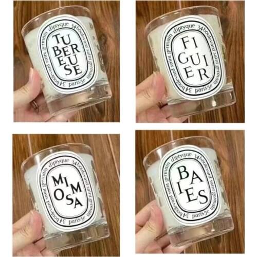 New Arrival ROSES Scented candle 190g From France Sealed Festive atmosphere birthday gift scented candle