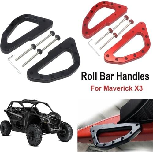 Roll Bar Grab Handles For Can-Am Maverick X3 XDS XRS XMR XRC Turbo RR X3 2017-2021 2020 2019 2018 Heavy Duty Billet Aluminum
