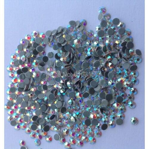 Top high quality of flat back rhinestones ss20 white clear AB 1440pcs each pack factory directly sale color effects