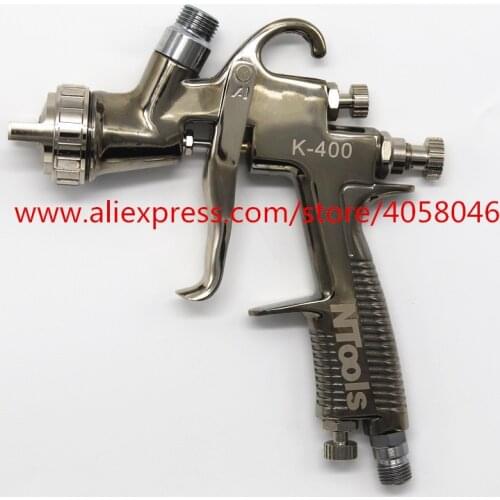 High quality LVLP Air Spray Gun K400 Car Finish Painting 1.4mm Nozzle 600cc Cup Gravity Automotive Finishing Coat Surface Paint