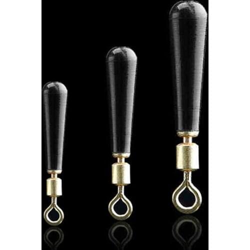 WALK FISH 30PCS/Lot Fishing Gear Block Rotation Drift Fshing Floats Accessory Bobber Copper+ Rubber Tools