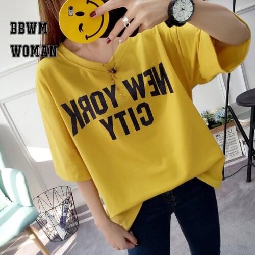 New York City Alphabet Women T Shirt White Yellow Black Female Tops Soft Skin Friendly Fashion Girl Tee Tshirts Clothing