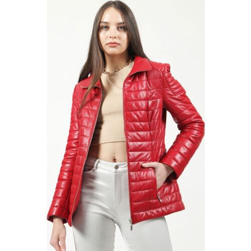 2021 Trendy Design Genuine Leather Jacket Women %100 Natural Sheepskin Shearling New Fashion Autumn Spring Semi-Long Colors