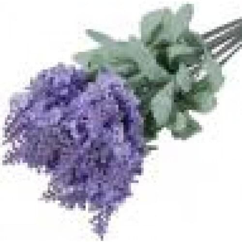 1 Bouquet Artificial Lavender Silk Flower Bouquet Wedding Home Party DIY Decor 10 Heads Artificial Flower