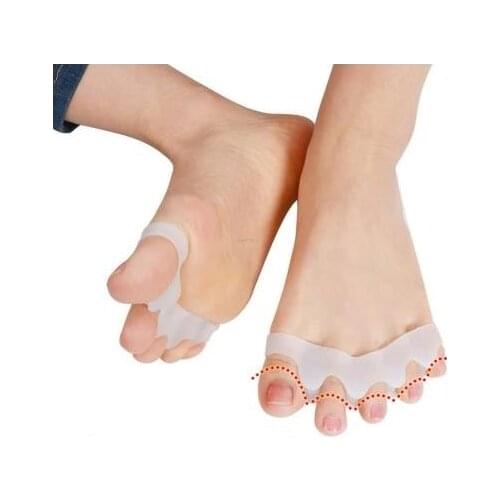 1 Pair Gel Silicone Bunion Corrector Big Toe Separators Straightener Spreader Foot Care Hallux Valgus Pro massager