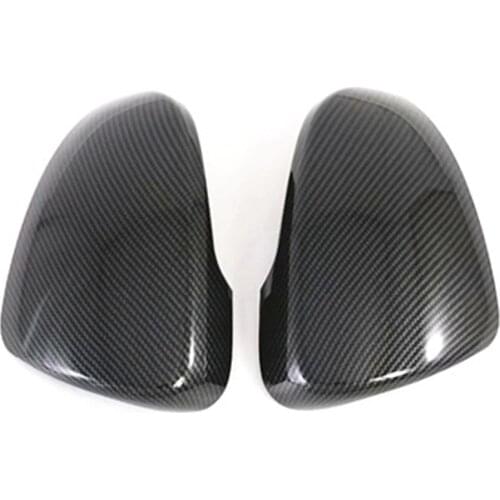 1 Pair Carbon Fiber Car Review Mirror Cover Cap Accessories for Hyundai Tucson 2015-2020