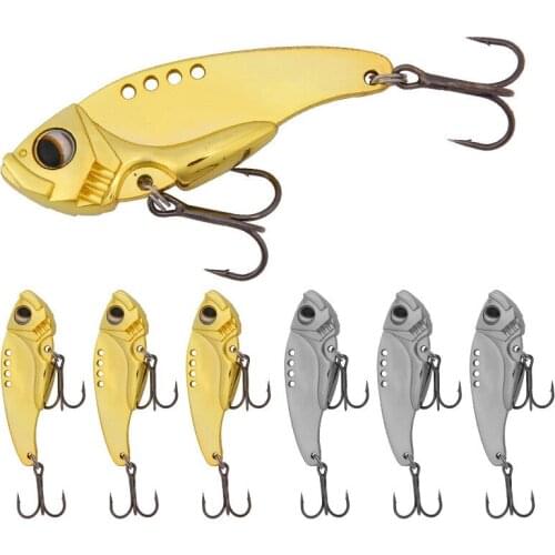 1Pcs 5g 8g 13g Mini vib Crankbait Fishing Lure Copper Metal Lures Hard Bait Spoon Artificial Freshwater Bait Fishing Accessories