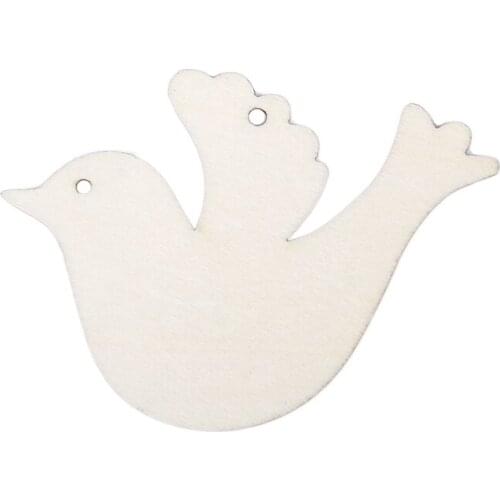10pcs/set Wooden Dove for Wedding Wish Tree or Christmas Decoration Ornament