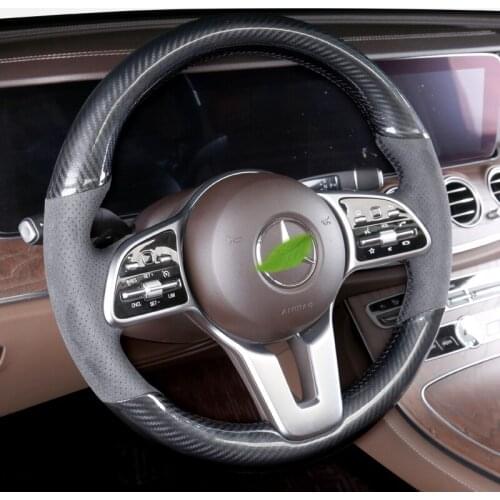 Alcantara Suede Car Steering Wheel Cover for Benz CLS260 GLE320 C coupe ML320 car assessoires