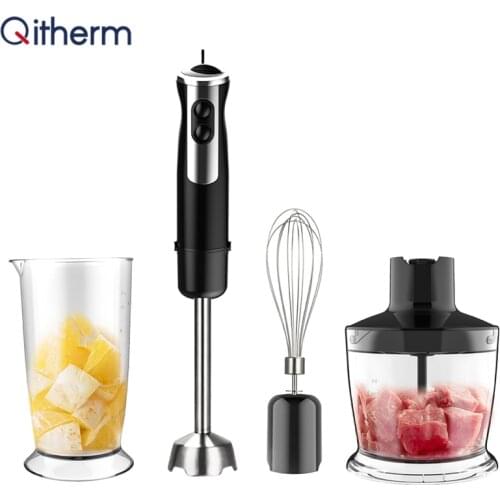 4 in 1 Electric Stick Hand Blender Mixer Immersion Vegetable Meat Grinder Milk Frother Egg Whisk Food Processor Kitchen Chopper