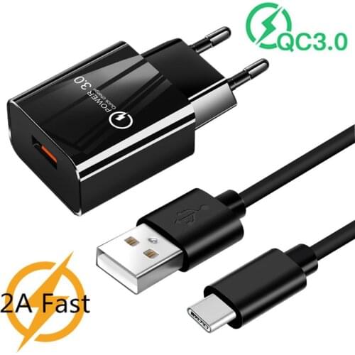 Quick Charge 3.0 USB Charger For Huawei P40 Redmi 9 Note 8 Pro Super 5A Charge Type C Cable For Samsung A52 S21 Note 10 20 Ultra