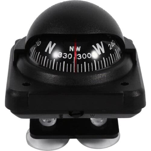 Black Auto Car Electronic Compass Navigation Dashboard Mount Marine Boat Ship