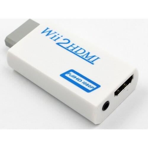 By dhl/fedex 100pcs High Quality Full HD HDMI 1080P Wii to HDMI Wii2HDMI Wii to HDTV Converter Adapter With 3.5 mm Audio Output