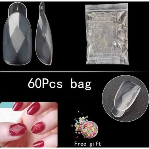 Dual Forms Finger Quick Building Nail Mold Tips Extension Nail Art Poly UV Gel Builder Easy Find Fake Nail Tools