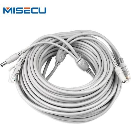 20M 30M CAT5e Ethernet Cable High Speed RJ45 Ethernet Network LAN Cable + DC 12V Power Port FOR Network IP Camera