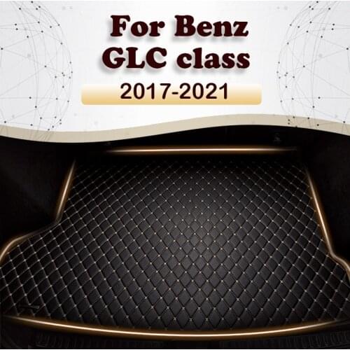 Car trunk mat for Benz GLC class X253 C253 2017 2018 2019 2020 2021 Cargo Liner Carpet Interior Parts Accessories Cover