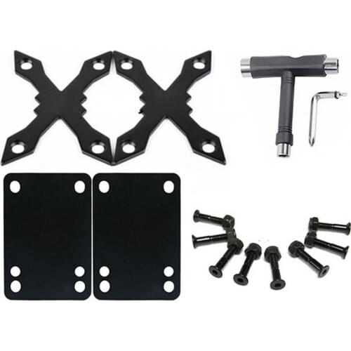 Longboard Anti Sink Gasket Dancing Board Metal Gasket Four Wheel Skateboard Bridge Hole Protection Foot Skateboard Gasket