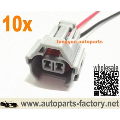 Longyue 10pcs Fuel Injector Connector For NSO Nippon Denso Pigtail For Toyota Sard Tomei Blitz HKS Helix