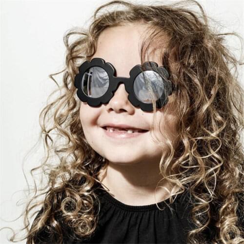 Cute Kids Sunglasses Children Sun Flower Glasses Round Baby UV400 Shades Goggles Eyewear Girls Eyeglasses Boys Oculos De Sol