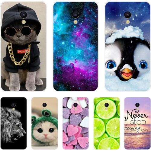 Soft Case For Meizu M5S 5.2" inch Cover Soft Silicone Cartoon Pattern Phone Case For Meizu M5S M 5S Covers Flower Bumper Coque