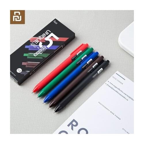New Youpin Fizz color gel pens five 0.5mm replaceable water-based pens Learners don't leak ink with pen box