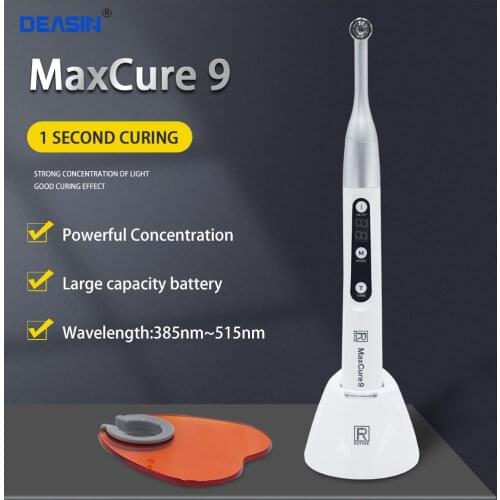 Orthodontic Instruments Dental Blue LED Curing Light 1 Second Curing Lamp MaxCure 9 / Dental Composite Resin Veneer