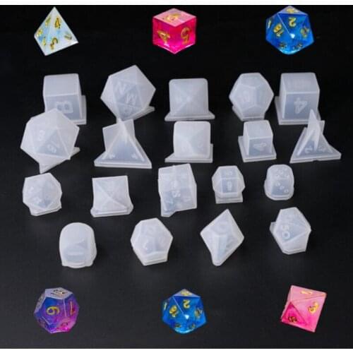 Transparent Silicone Mold Solid geometry Polygon Aromatherapy candle Silicone mold DIY Mold epoxy resin molds for jewelry