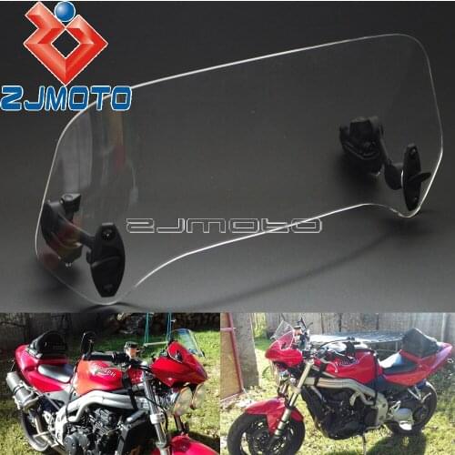 Motorcycle Adjustable Spoiler Windshield Extension X-Creen For Triumph Tiger 1050 Ducati Multistrada Kawasaki Versys 650 1000