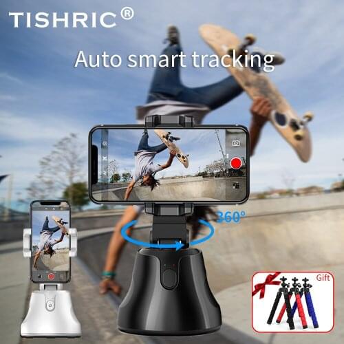 360 Degrees Face Object Smart Following Shooting Video Photo Bluetooth Gimbal Selfie Stick with Tripod for iPhone/Xiaomi Phone