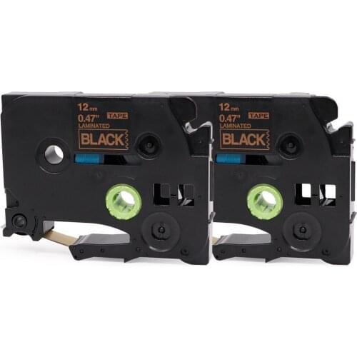 Compatibile TZe Tape 12mm 0.47 Inch Brother TZe-335 Bianco su Nero 12mm x 8m, per Brother P-touch PT-H110 PT-H100R PT-1005 PT-10