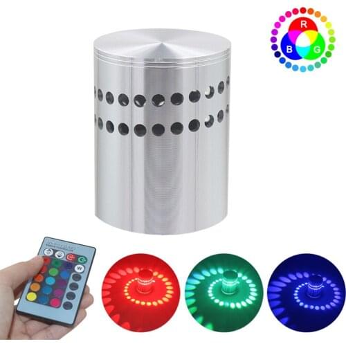 Modren Spiral Lighting Effect Wall Lamp With Remote Control RGB Light Bar KTV Bedroom Living Room Game Table Decor Wall Light