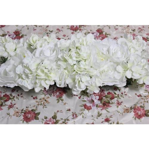 SPR High quality 10pcs/lot wedding flower wall stage white arch flowers or backdrop decorative wholesale artificial flower