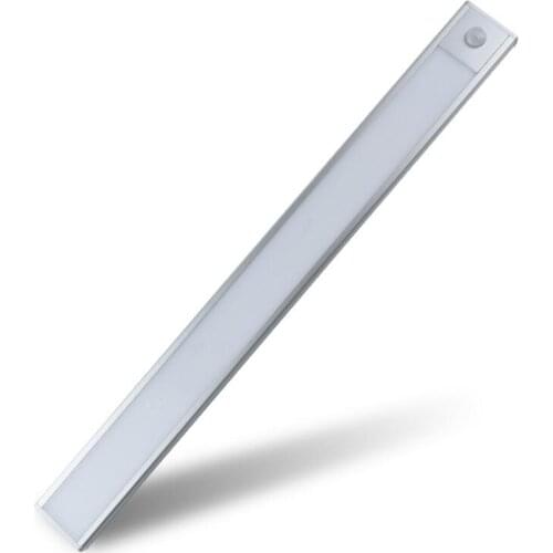 LED Kitchen Cabinet Night light Motion Sensor Wall Light Bedroom Closet Stairway USB Rechargeable 12/23/40/60cm
