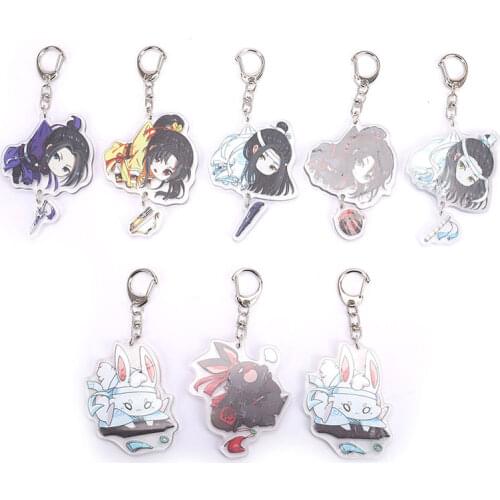 Mo Dao Zu Shi Keychain Woman Key Ring Jiang Cheng Acrylic Cute Grandmaster Of Demonic Cultivation Lan Wangji Wei Wuxian Llaveros