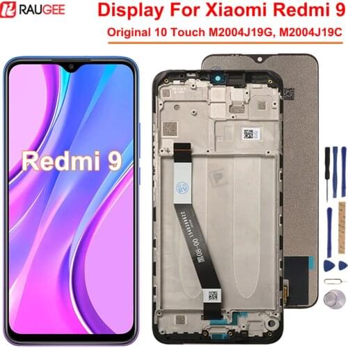 LCD Display For Xiaomi Redmi 9 Touch Screen 10 Touch Full Test Screen Replacement For Redmi9 9 M2004J19G/M2004J19C Original LCD