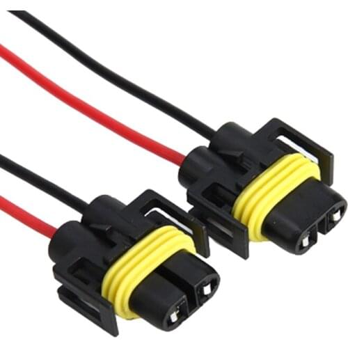 10Pcs 2 Pin Socket For H8 H11 Headlight Fog Lamp Connector Plug Wire Waterproof