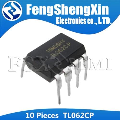 10pcs/lot TL062 TL062CP TL062CN DIP-8 LOW-POWER JFET-INPUT OPERATIONAL AMPLIFIERS IC