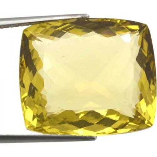37,97ct. Lemon Quartz Cushion Cut